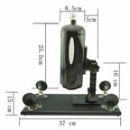 House of Dasein Automatic Thrusting Sex Machine With 5 Dildos Black House of Dasein