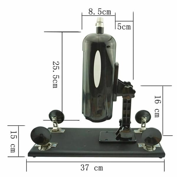 House of Dasein Automatic Thrusting Sex Machine With 5 Dildos Black House of Dasein