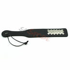 House of Dasein Studded Faux Leather Spanking Paddle Black House of Dasein
