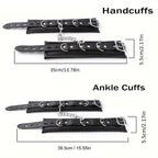 YLT Padded Bondage Cuffs Set Black YLT