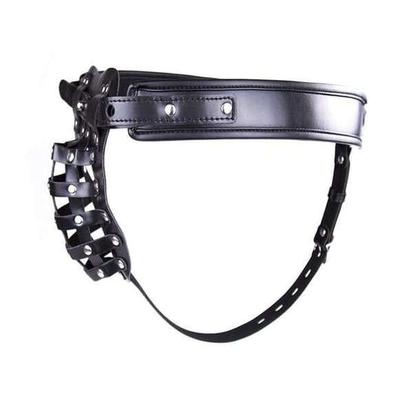 House Of Dasein Leather Chastity Belt Black House of Dasein