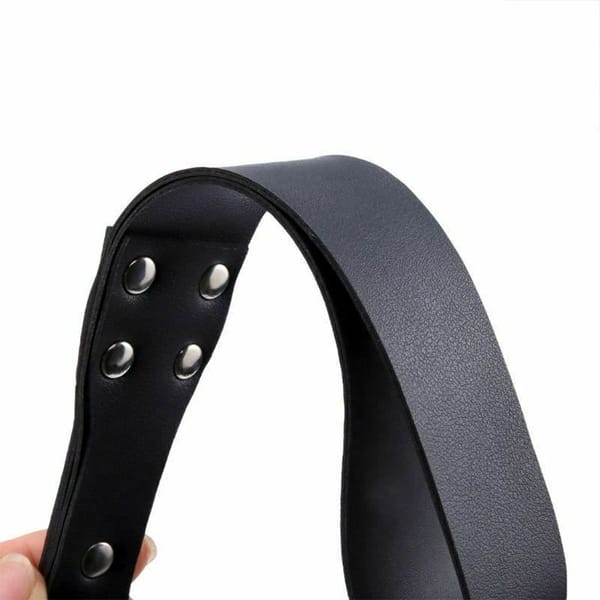 House of Dasein Double Layer Leather Spanking Paddle Black House of Dasein