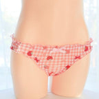 House Of Dasein Strawberry Plaid Lingerie Set House of Dasein
