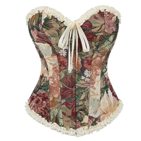 House Of Dasein Floral Lace Overbust Corset XL House of Dasein