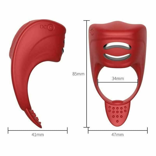 House of Dasein Rechargeable Electro Cock Ring Red House of Dasein