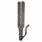 House of Dasein Genuine Leather Sawtooth Paddle Brown House of Dasein