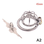 Stainless Steel Male Chastity Cage With Spikes 40mm LOVVA