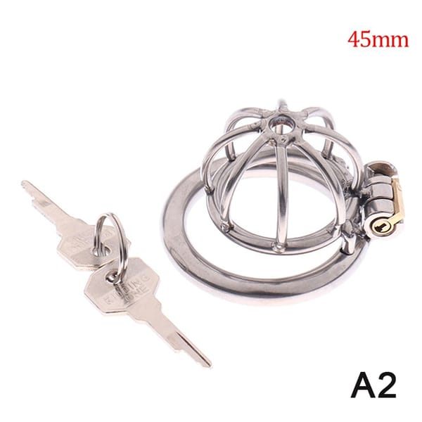 Stainless Steel Male Chastity Cage With Spikes 40mm LOVVA