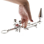 House Of Dasein Ultimate Locking Chastity Anal Plug Silver House of Dasein