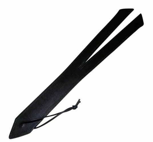 House of Dasein Devil Split Spanking Paddle Black Secondary image