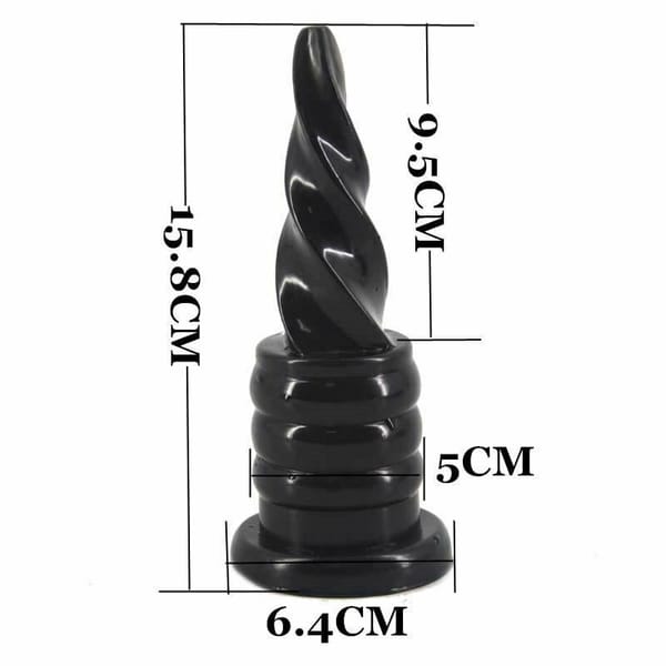 House of Dasein Ice Cream Anal Plug Black Small House of Dasein