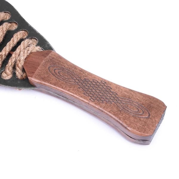 House of Dasein Hemp Rope Spanking Paddle Black House of Dasein