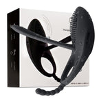 House Of Dasein Black Vibrating Cock Ring Anal Beads Butt Plug Clitoral Stimulator Couples Vibrator Black House of Dasein