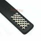 House of Dasein Studded Faux Leather Spanking Paddle Black House of Dasein