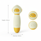 Elosung 10 Vibration Mode USB Rechargeable Mini Personal Massager Wand Massager Yellow Elosung