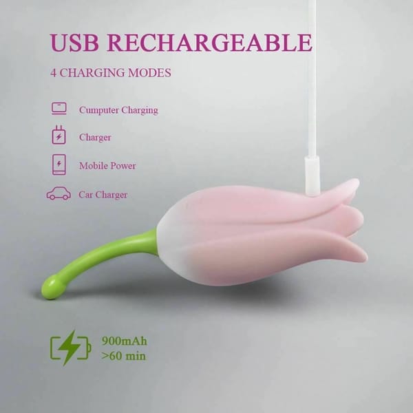 House Of Dasein Ultrasonic Tulip Vibrator Green House of Dasein
