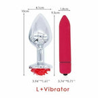House Of Dasein Rose Butt Plug Set Red House of Dasein