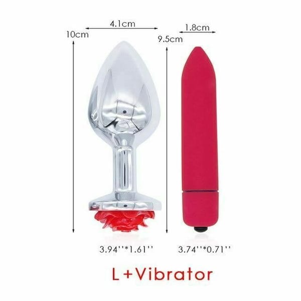 House Of Dasein Rose Butt Plug Set Red House of Dasein