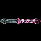 House Of Dasein Double Ended Pink Heart Glass Dildo Pink House of Dasein
