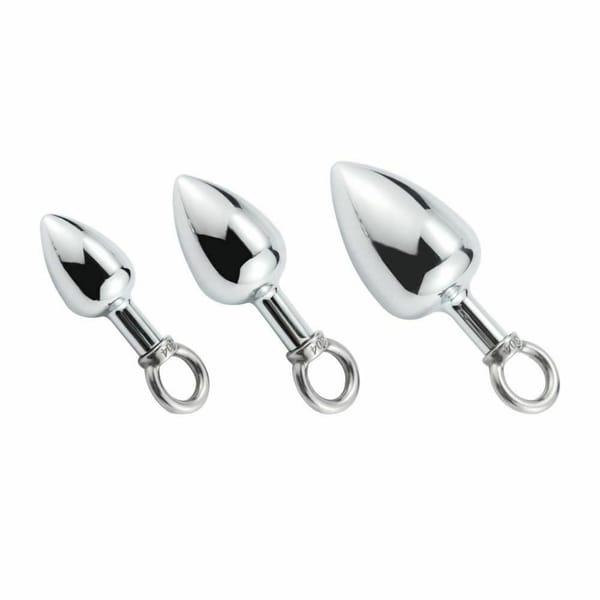 House Of Dasein Stainless Steel Butt Plug & Penis Ring L House of Dasein
