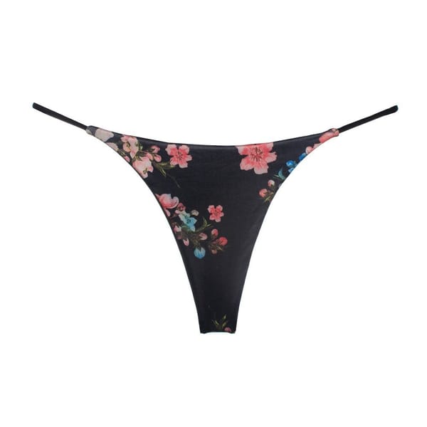 Milk Silk Low Waist Bikini Thong Grey S LOVVA
