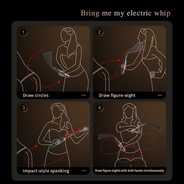 House Of Dasein Electric BDSM 5 Level Stimulation Flogger House of Dasein