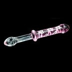 House Of Dasein Double Ended Pink Heart Glass Dildo Pink House of Dasein