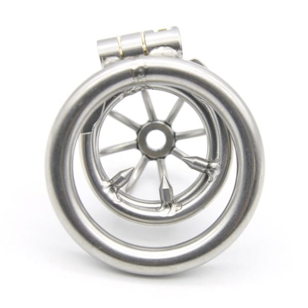 Does Not Apply Stainless Steel Chastity Cage With Spikes 40mm LOVVA
