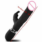 House Of Dasein Rabbit Dildo Vibrator Black House of Dasein