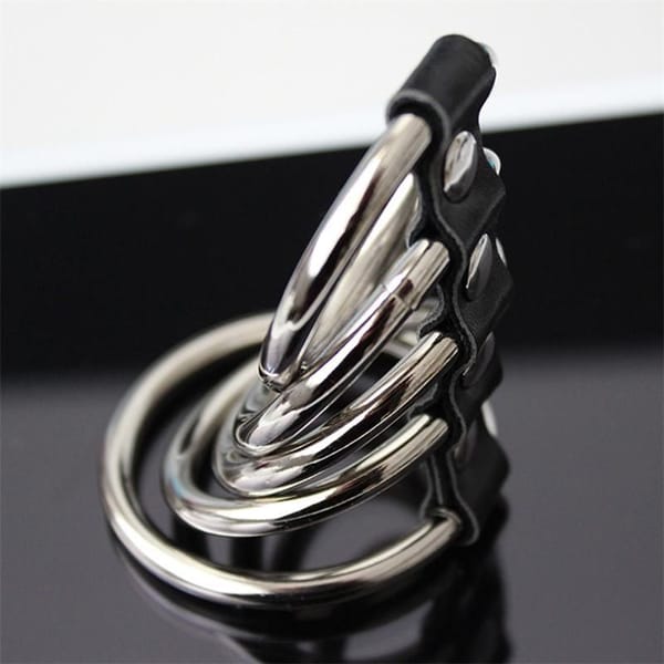House of Dasein Stainless Steel Cock Ring Set 5 Piece Silver House of Dasein