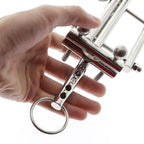 House Of Dasein Ultimate Locking Chastity Anal Plug Silver House of Dasein