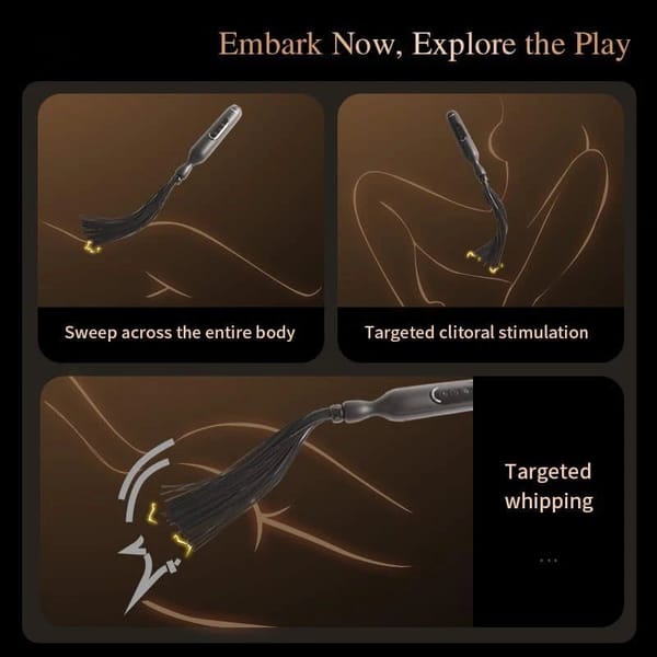 House Of Dasein Electric BDSM 5 Level Stimulation Flogger House of Dasein
