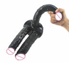 House of Dasein Triple Penetration Realistic Dildo Set Black House of Dasein