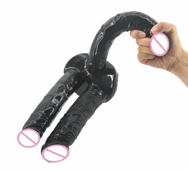 House of Dasein Triple Penetration Realistic Dildo Set Black House of Dasein