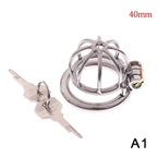 Stainless Steel Male Chastity Cage With Spikes 40mm LOVVA