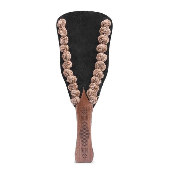 House of Dasein Hemp Rope Spanking Paddle Black House of Dasein