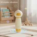 Elosung 10 Vibration Mode USB Rechargeable Mini Personal Massager Wand Massager Yellow Elosung