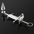 House Of Dasein Ultimate Locking Chastity Anal Plug Silver House of Dasein