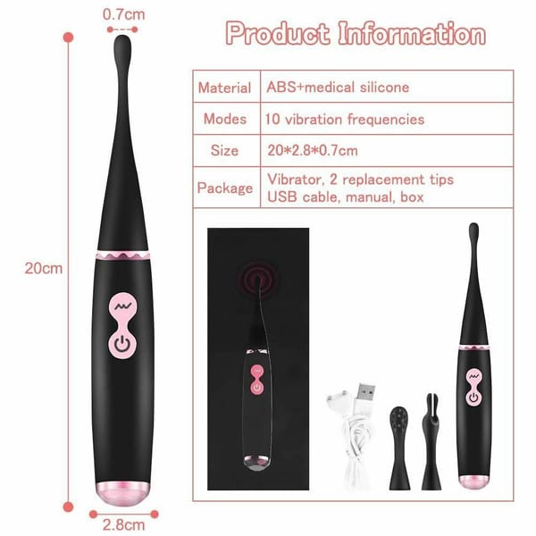 House Of Dasein Ultrasonic G Spot Vibrator Black House of Dasein