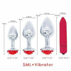 House Of Dasein Rose Butt Plug Set Red House of Dasein