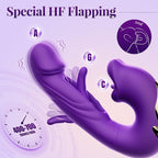 3 in 1 Tongue Licking G Spot Vibrator Purple LOVVA