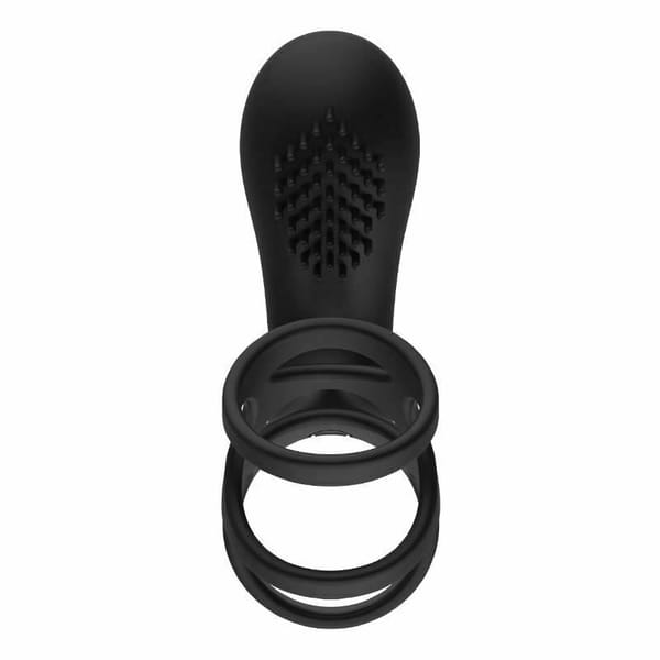 House of Dasein Triple Vibrating Cock Ring Black House of Dasein