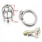 Stainless Steel Male Chastity Cage With Spikes 40mm LOVVA