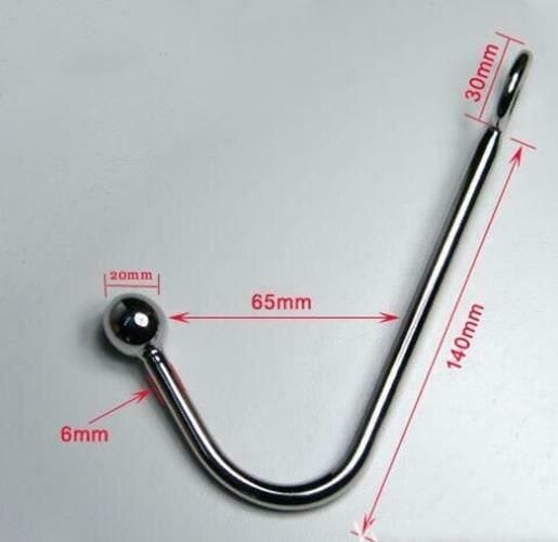 House of Dasein Stainless Steel Rainbow Anal Hook With Ball Rainbow House of Dasein