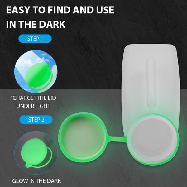 Glow in the Dark Urinal Bottle For Men 1000ml Green LOVVA