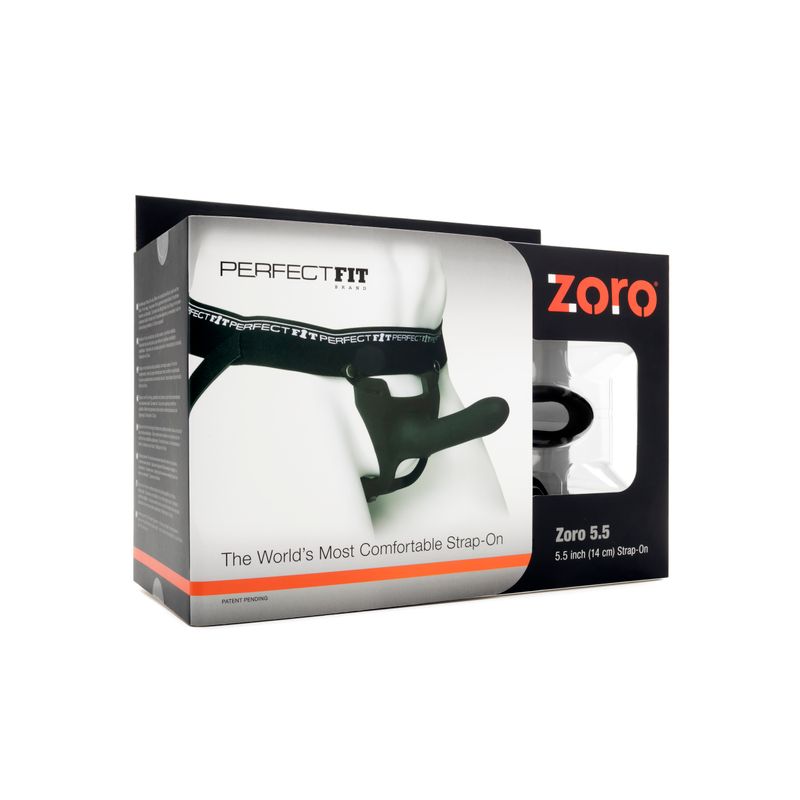 PerfectFit Zoro Strap On 5.5 Inch Black PerfectFit