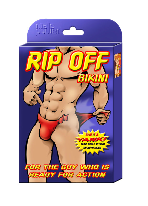 Male Power Rip Off Bikini Novelty Underwear Black Male Power
