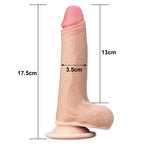 Lovetoy Sliding Skin Dual Layer Dong With Flexible Skin Flesh Lovetoy