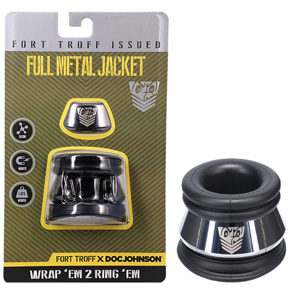 Doc Johnson Fort Troff Full Metal Jacket Ball Stretcher Black Doc Johnson