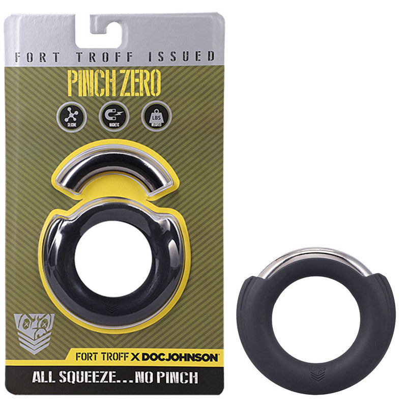 Doc Johnson Fort Troff Pinch Zero Ring Cock Ring Black